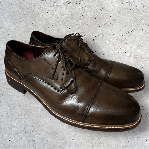 Vintage Foundry Co. Men’s Brown Oxford Leather Dress Shoes Office Career, Sz 13 - Picture 1 of 15